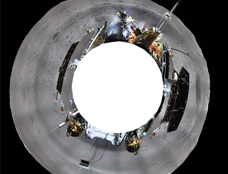 嫦娥四号着陆器相机完成360度环拍
